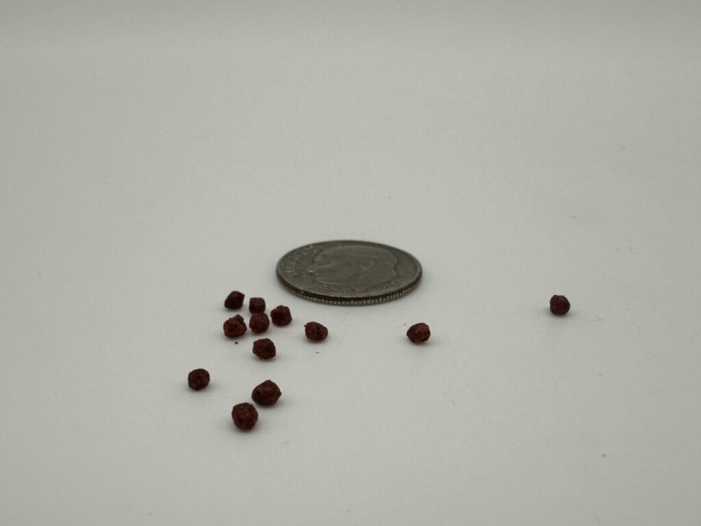 Zoo Med Betta Pellets Size Comparison