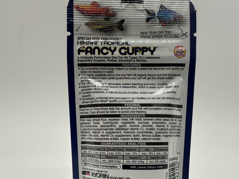 Hikari Fancy Guppy Ingredients